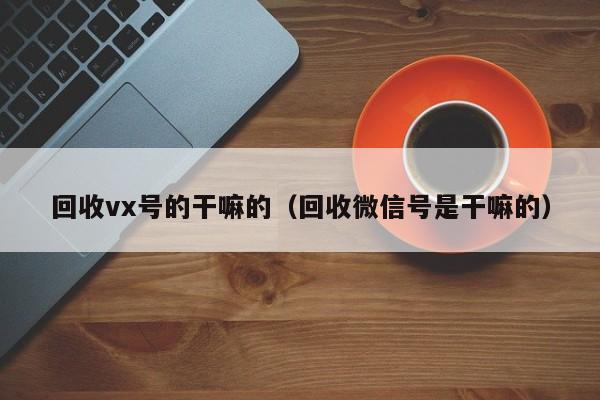 回收vx号的干嘛的（回收微信号是干嘛的）