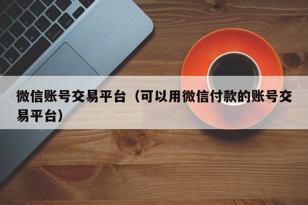 微信账号交易平台（可以用微信付款的账号交易平台）